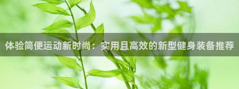 凯捷体育招商电话：体验简便运动新时尚：实用且高效的新型健身装