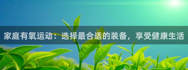 凯捷体育集团：家庭有氧运动：选择最合适的装备，享受健