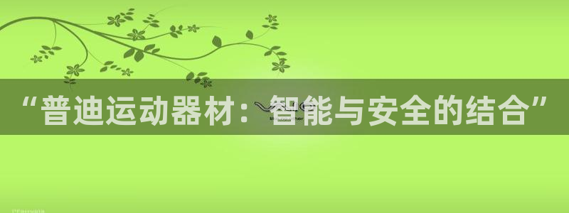 凯捷体育平台是正规平台吗安全吗：“普迪运动器材：智能