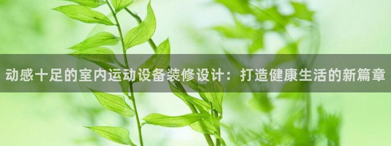 凯捷体育娱乐下载:动感十足的室内运动设备装修设计:打造健康生